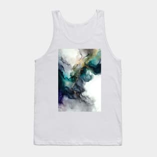 Silent Pool- Abstract Alcohol Ink Art Tank Top